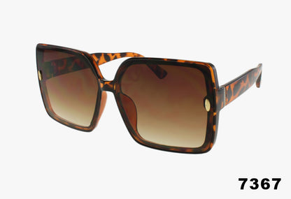 7367 - Wholesale Large Fashion Square Sunglasses
