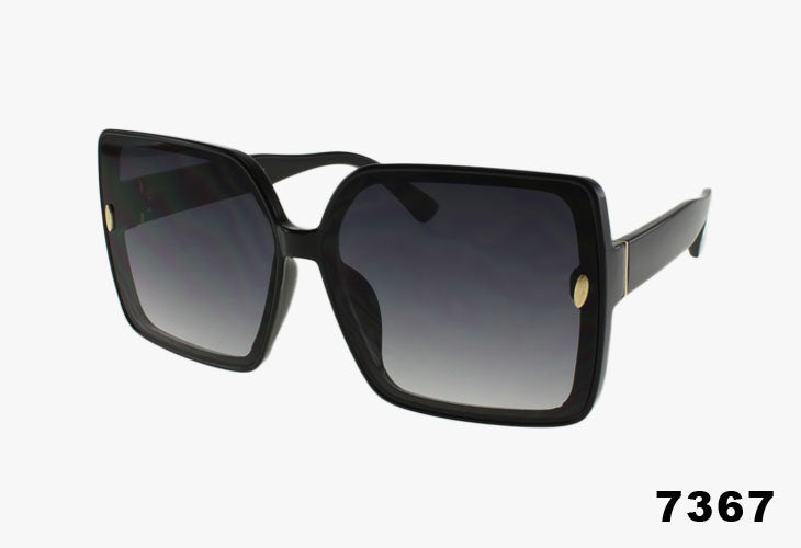 7367 - Wholesale Large Fashion Square Sunglasses