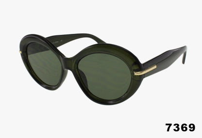 Fashion Rounded Butterfly Wholesale Sunglasses green frame