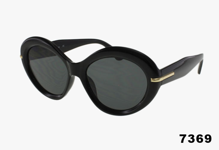 Fashion Rounded Butterfly Wholesale Sunglasses black frame