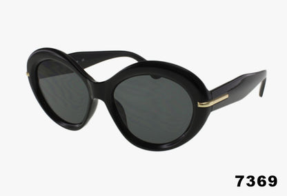 Fashion Rounded Butterfly Wholesale Sunglasses black frame