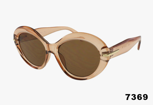 Fashion Rounded Butterfly Wholesale Sunglasses tan frame