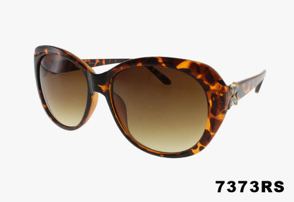 Wholesale Rounded Butterfly Style Rhinestone Sunglasses tortoise frame