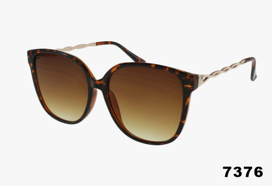 7376 - Wholesale Cat Eye Style Chain Link Sunglasses