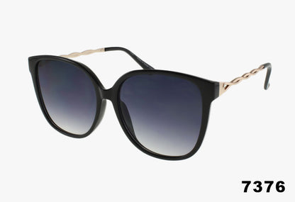 7376 - Wholesale Cat Eye Style Chain Link Sunglasses