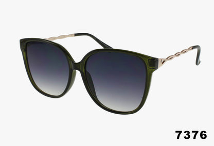 7376 - Wholesale Cat Eye Style Chain Link Sunglasses