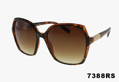 Wholesale Fashion Angular Frame Butterfly Sunglasses in Brown color