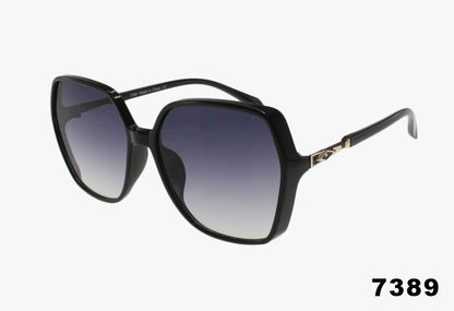7389 - Wholesale Large Fashion Rhinestone Gem Sunglasses