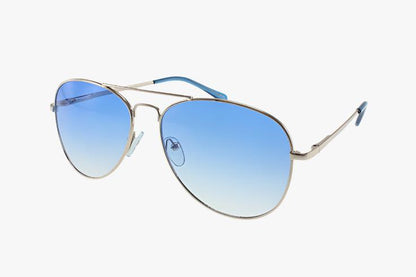 blue Wholesale Classic Spring Hinge Metal Aviator Color Sunglasses