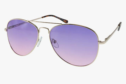 purple Wholesale Classic Spring Hinge Metal Aviator Ombre Sunglasses