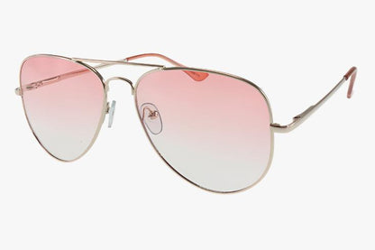 pink Wholesale Classic Spring Hinge Metal Aviator Ombre Sunglasses