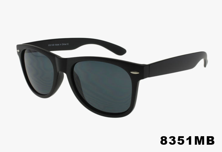 matte black Wholesale Classic Rectangular Fashion Sunglasses