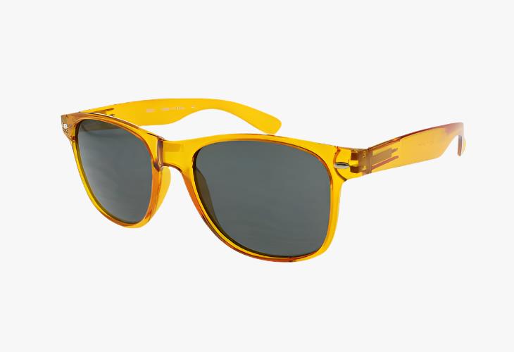 yellow Classic Flex Hinge Rectangular Color Wholesale Sunglasses