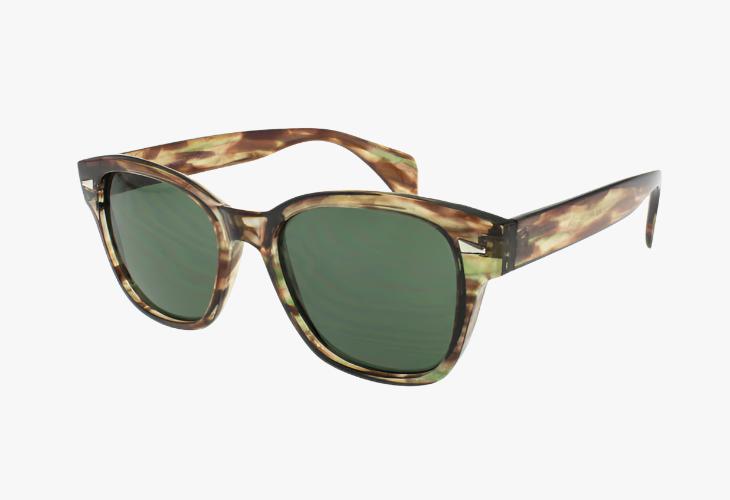 green Wholesale Classic Rectangle Fashion Sunglasses