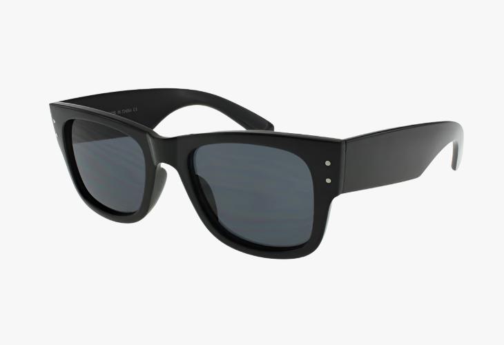 black Wholesale Medium Classic Square Sunglasses