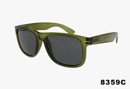 8359C - Wholesale Square Fashion Flex Temple Sunglasses