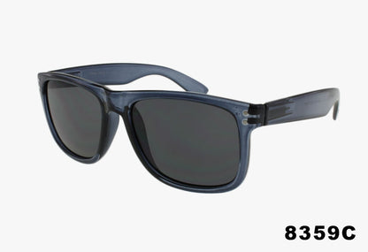 8359C - Wholesale Square Fashion Flex Temple Sunglasses