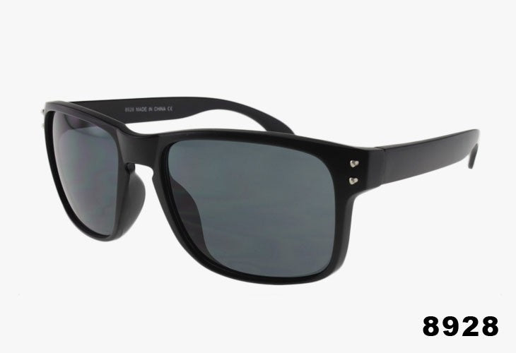 black Wholesale Classic Square Sport Sunglasses