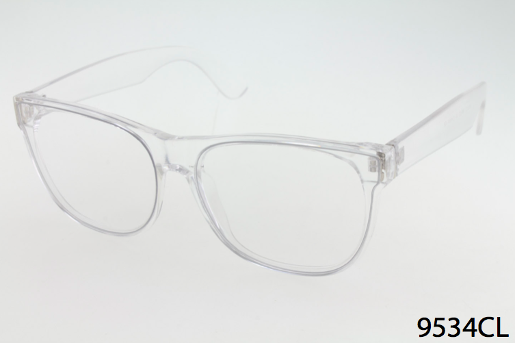 clear Wholesale Fashion Square Extended Clear Lens Glasses