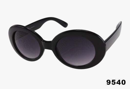 black Wholesale Fashion Medium Oval Sunglasses