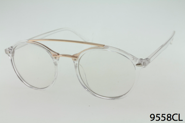 clear Wholesale Fashion Round Frame Clear Lens Glasses