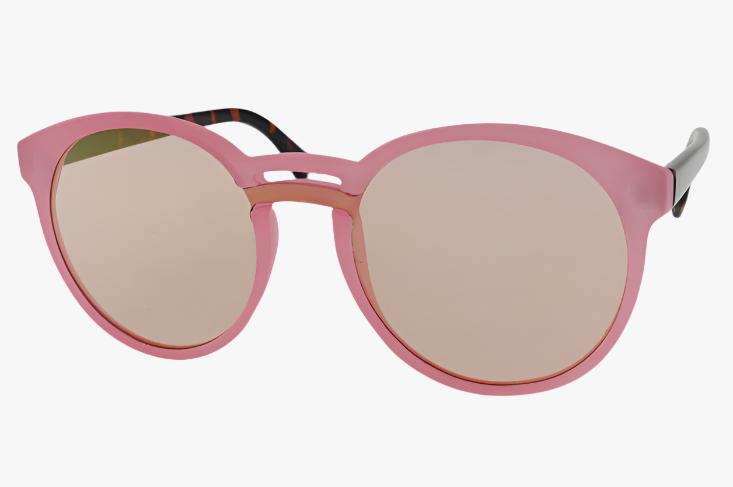 pink Wholesale Round Single Piece Lens Sunglasses