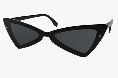 black Wholesale Slim Triangle One Piece Lens Sunglasses