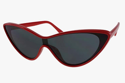 red Wholesale Fashion Cat Eye Shield Sunglasses