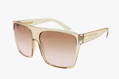 beige Large Wholesale Square Frame Fashion Color Sunglasses