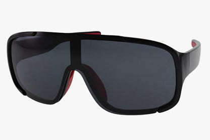 solid black Wholesale Sport One Piece Lens Shield Sunglasses