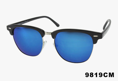 blue mirror Wholesale Large Classic Square SOHO Mirror Sunglasses