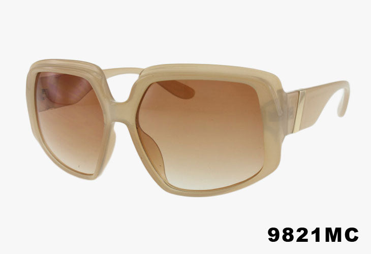 beige Wholesale Fashion Oversized Butterfly Shape Sunglasses