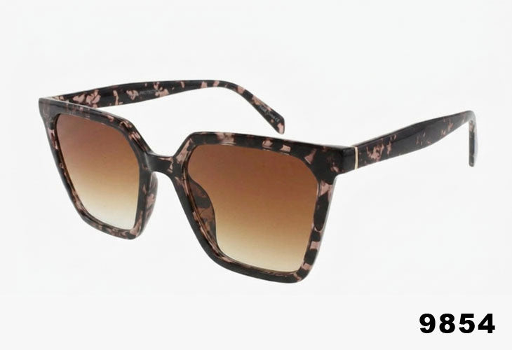 Tortoise frame square sunglasses