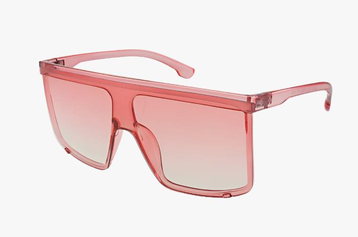 pink Fashion Shield Style Color Wholesale Sunglasses