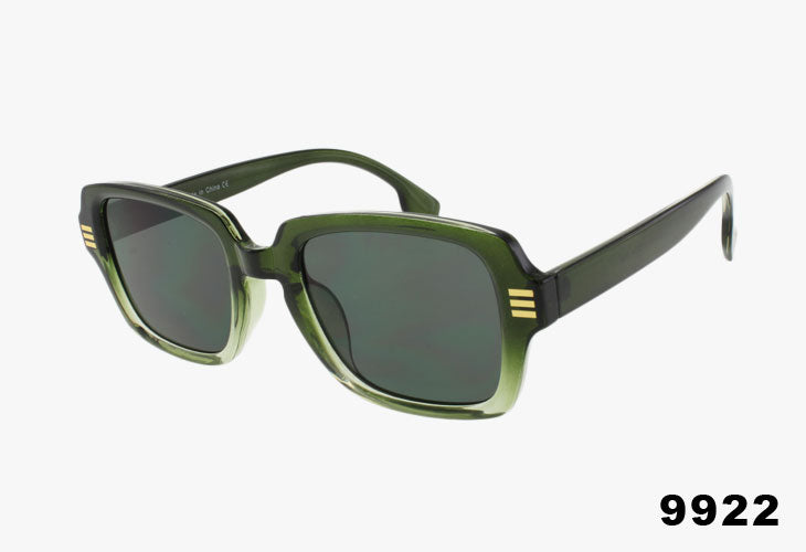 green Wholesale Fashion Medium Square Frame Sunglasses