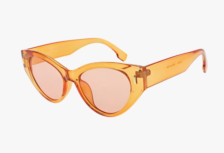 orange Wholesale Fashion Round Lens Cat Eye Sunglasses