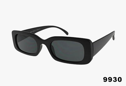matte black rectangle sunglasses
