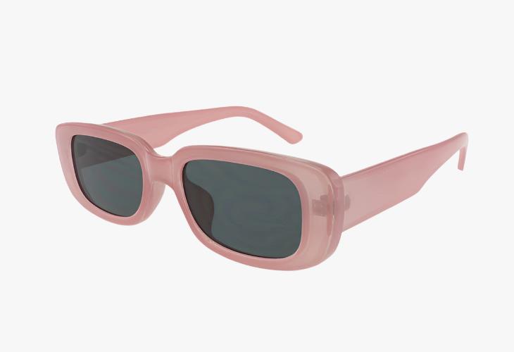 pink Wholesale Fashion Extended Lens Square Sunglasses