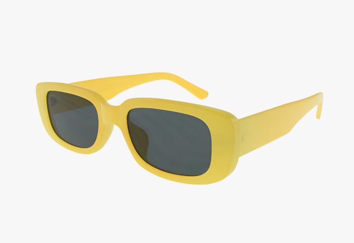 yellow Wholesale Fashion Extended Lens Square Sunglasses-Sunglasses at wholesale prices for boutique owners