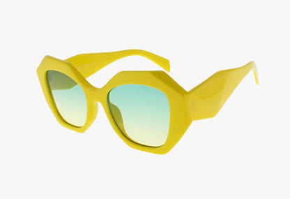 yellow Wholesale Fashion Angular Geometric Sunglasses