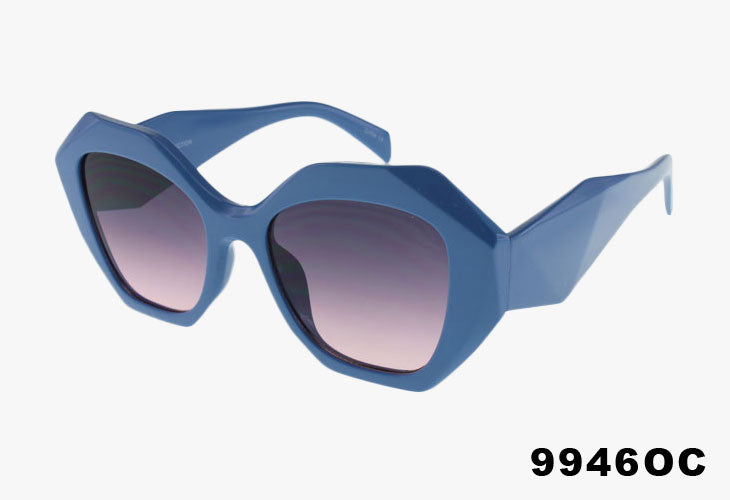 blue Wholesale Fashion Angular Geometric Sunglasses