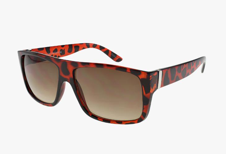 tortoise Classic Flat Top Rectangle Wholesale Sunglasses