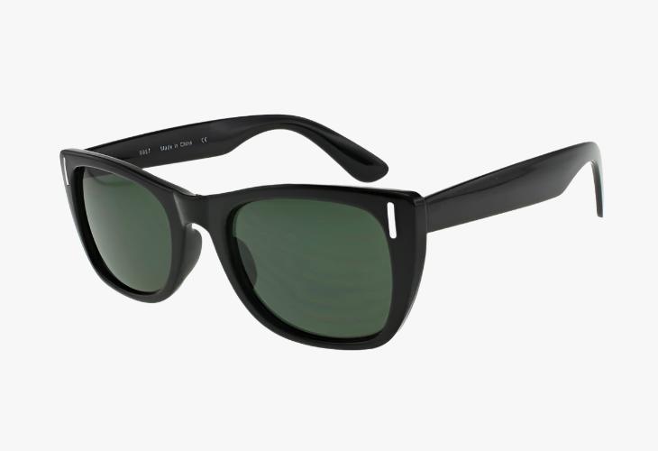 green Medium Classic Rectangle Frame Sunglasses