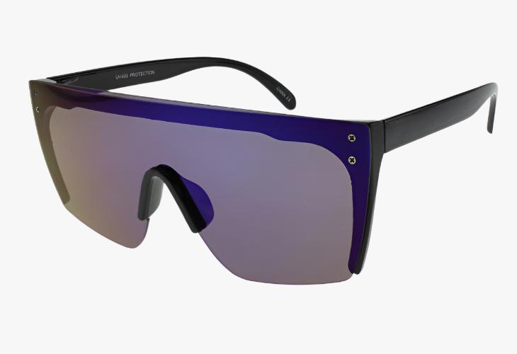 blue mirror Fashion Sport Shield Style Mirror Wholesale Sunglasses