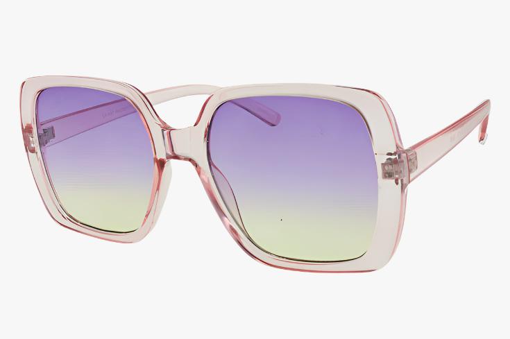 pink Wholesale Classic Square Frame Color Sunglasses