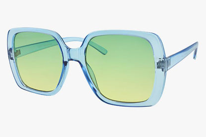 blue Wholesale Classic Square Frame Color Sunglasses