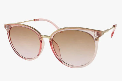 pink Wholesale Color Rounded Cat Eye Sunglasses