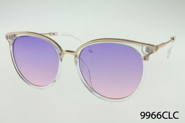 purple Wholesale Color Rounded Cat Eye Sunglasses