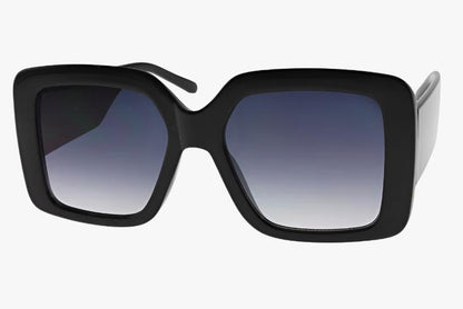 black Classic Oversized Thick Square Wholesale Sunglasses