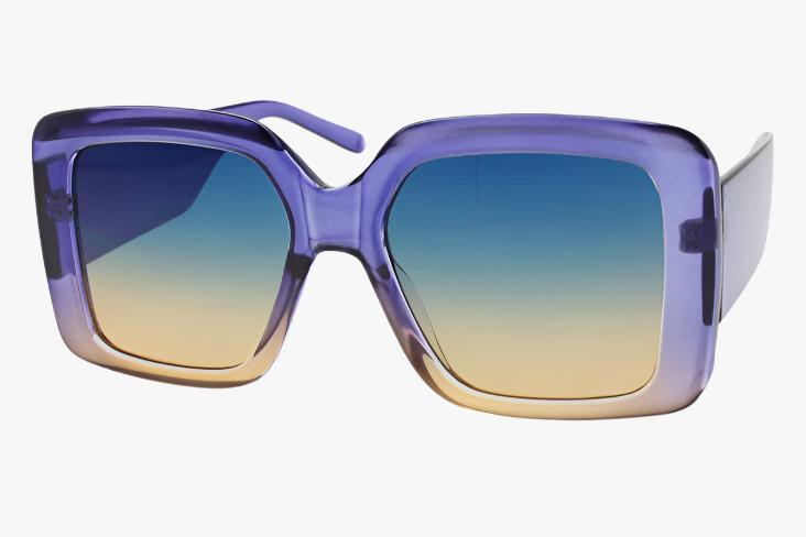 purple Classic Oversized Thick Square Wholesale Sunglasses